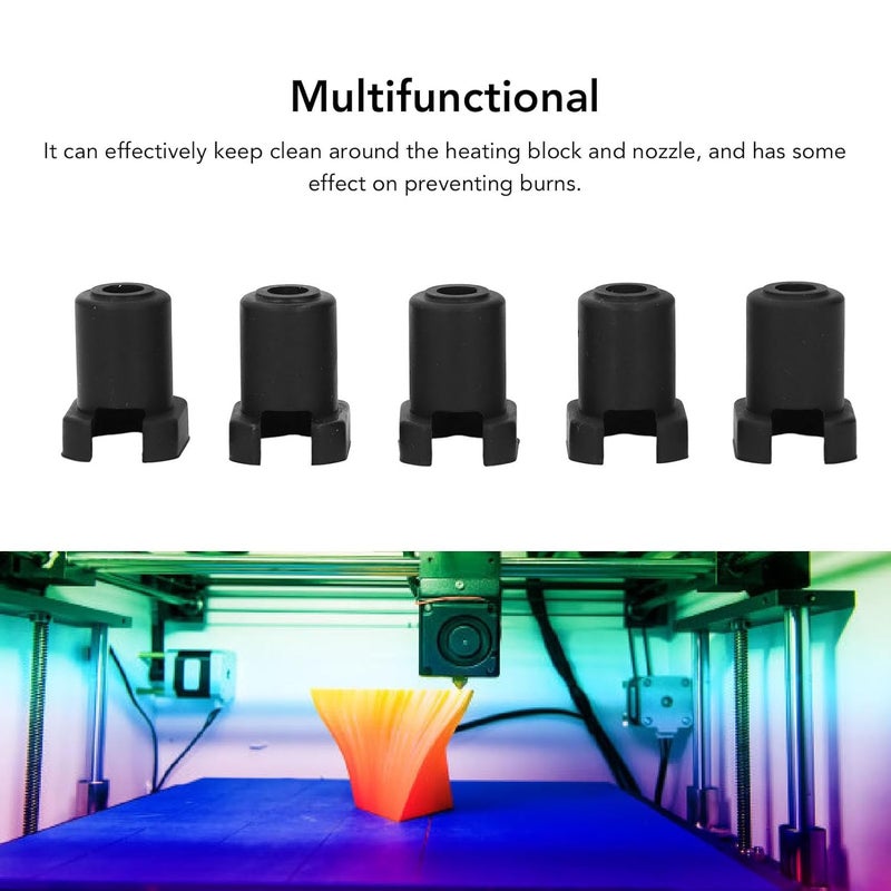 Q1 Pro 3D Printer Hotend Silicone Cover High Temperature Heat Block Cover 5PCS Set - Image 4